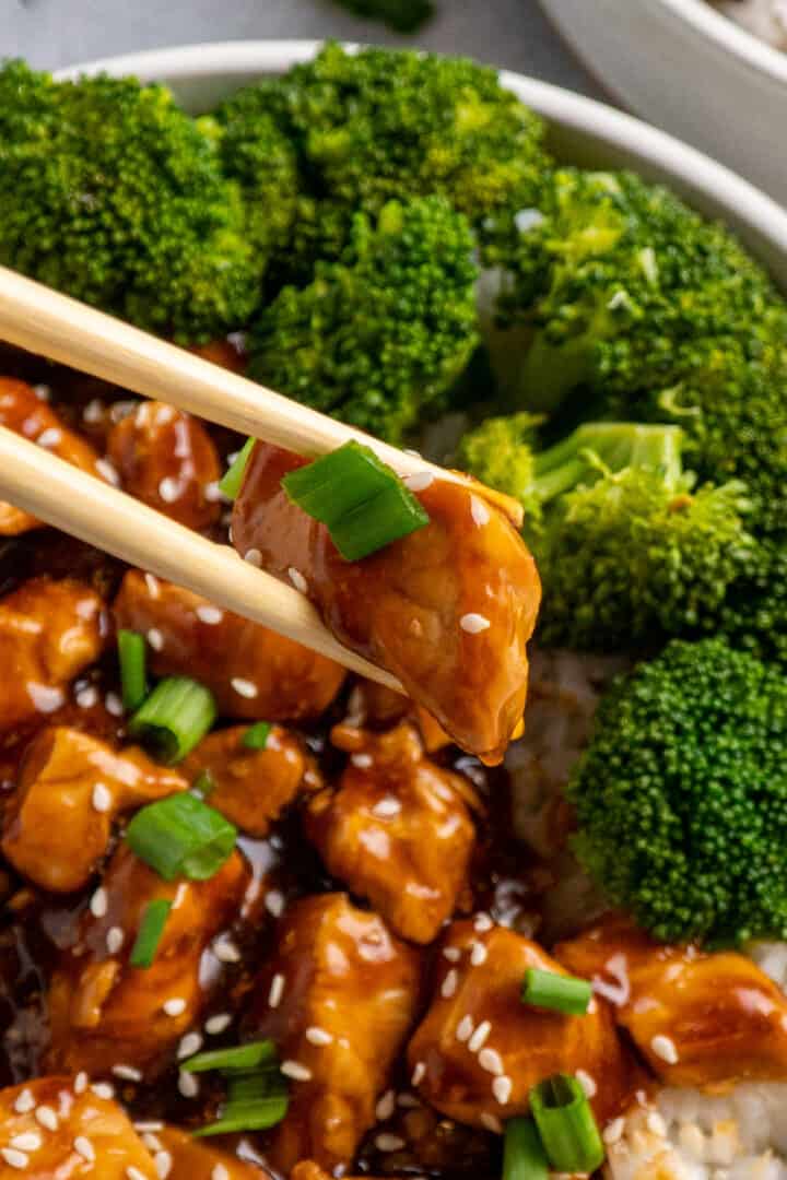 Honey Teriyaki Chicken Bowl The Cooking Duo
