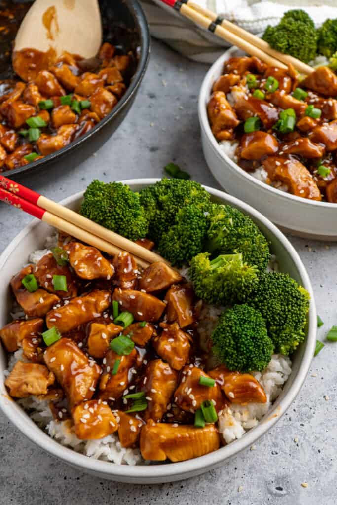 Honey Teriyaki Chicken Bowl - The Cooking Duo