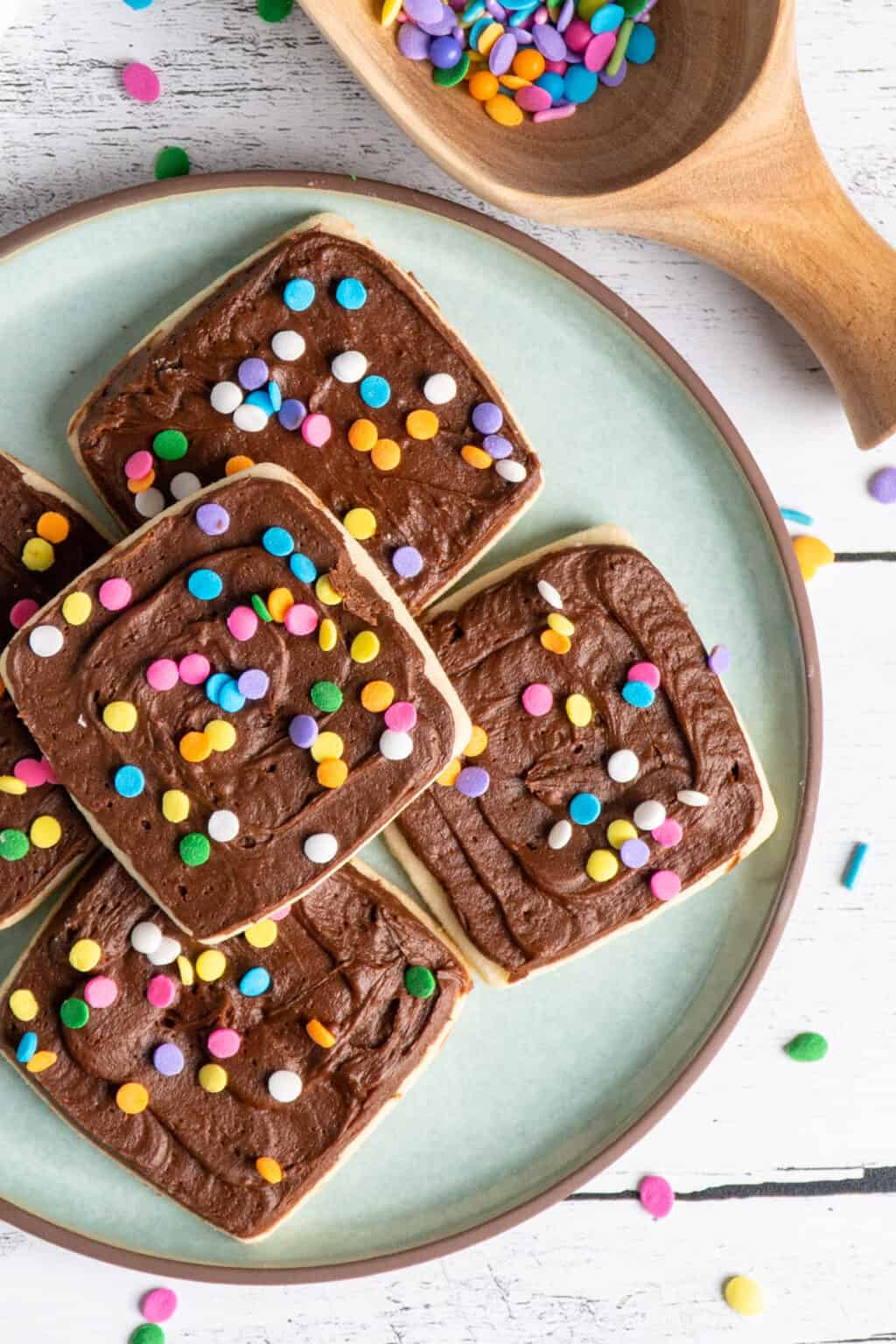 Chocolate Frosted Shortbread Cookies The Cooking Duo