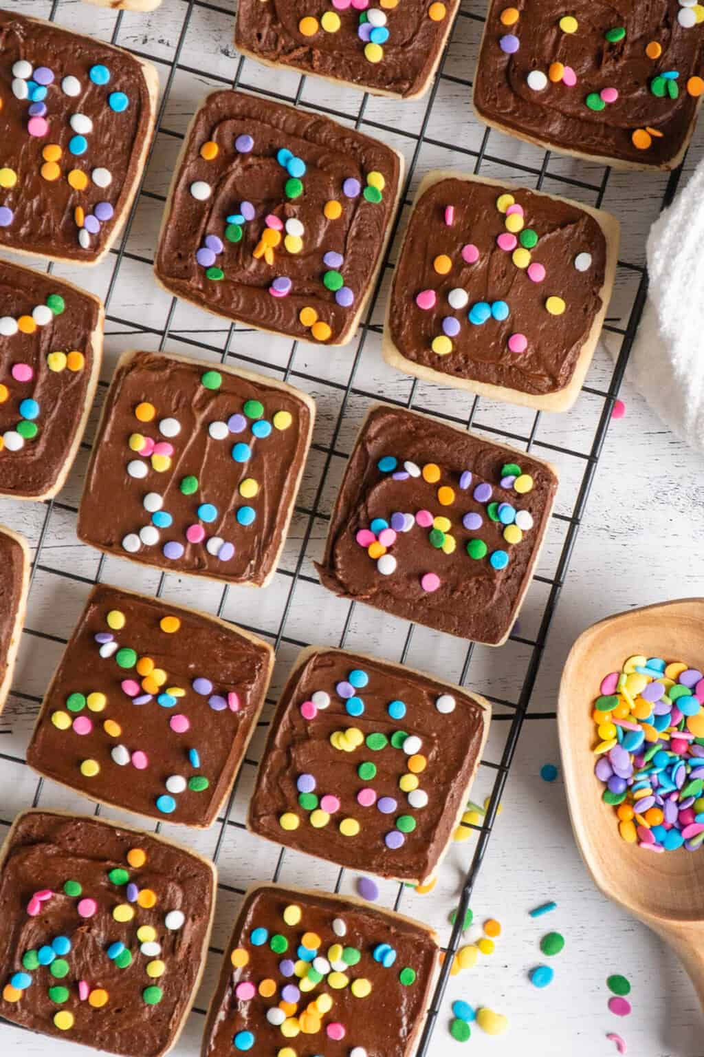 Chocolate Frosted Shortbread Cookies The Cooking Duo