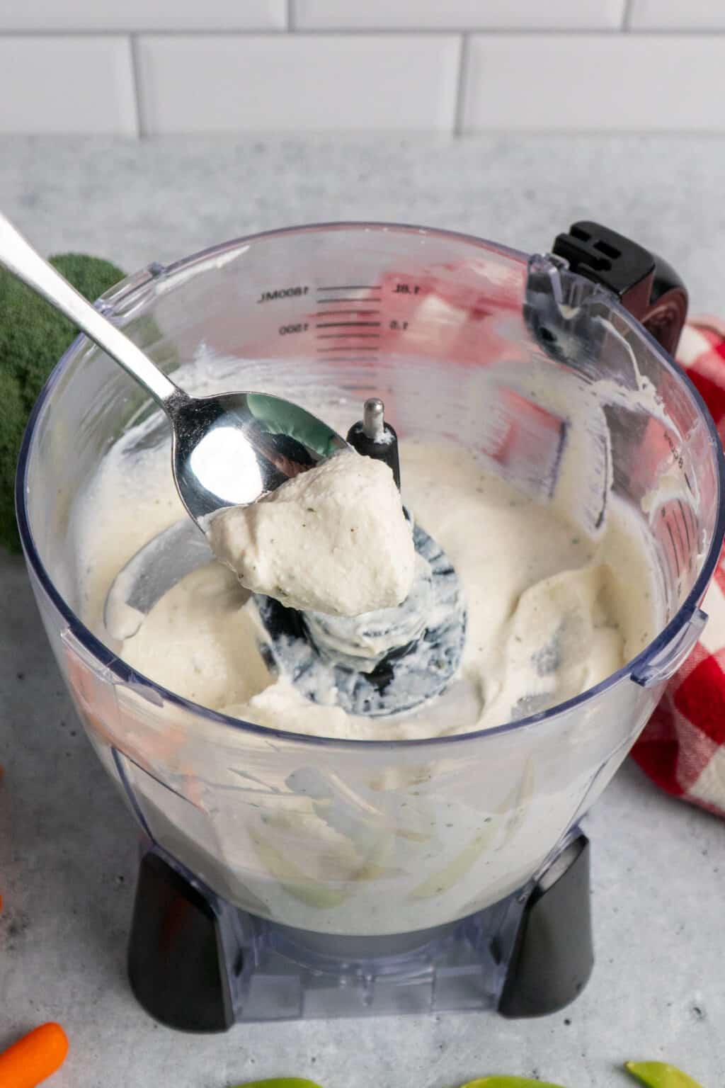 Blended Cottage Cheese Ranch Dip