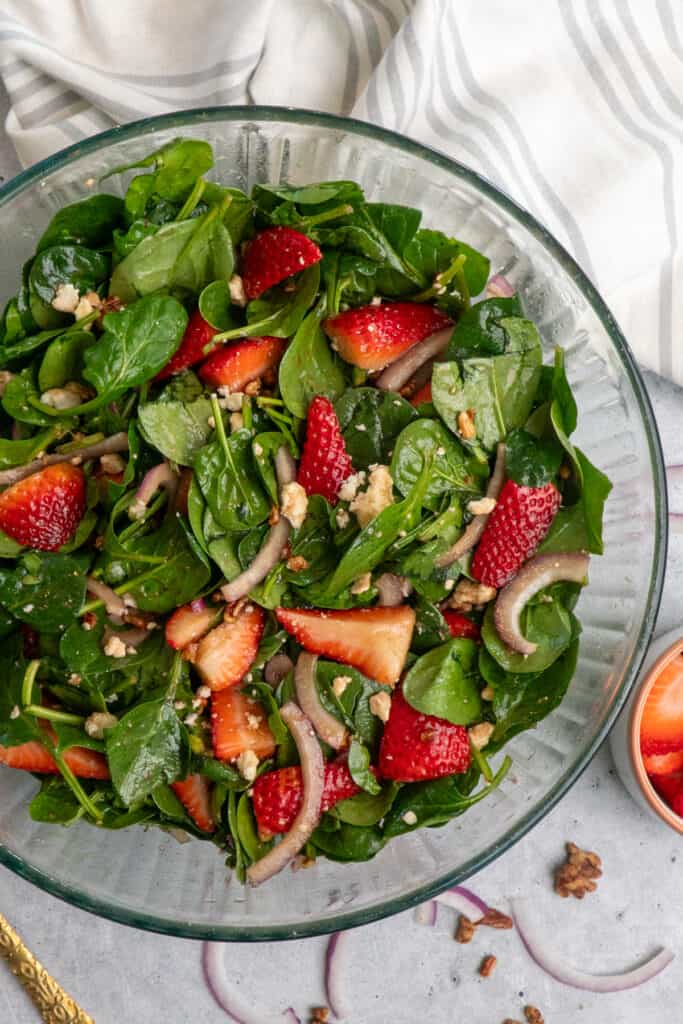 Strawberry Pecan Salad - The Cooking Duo
