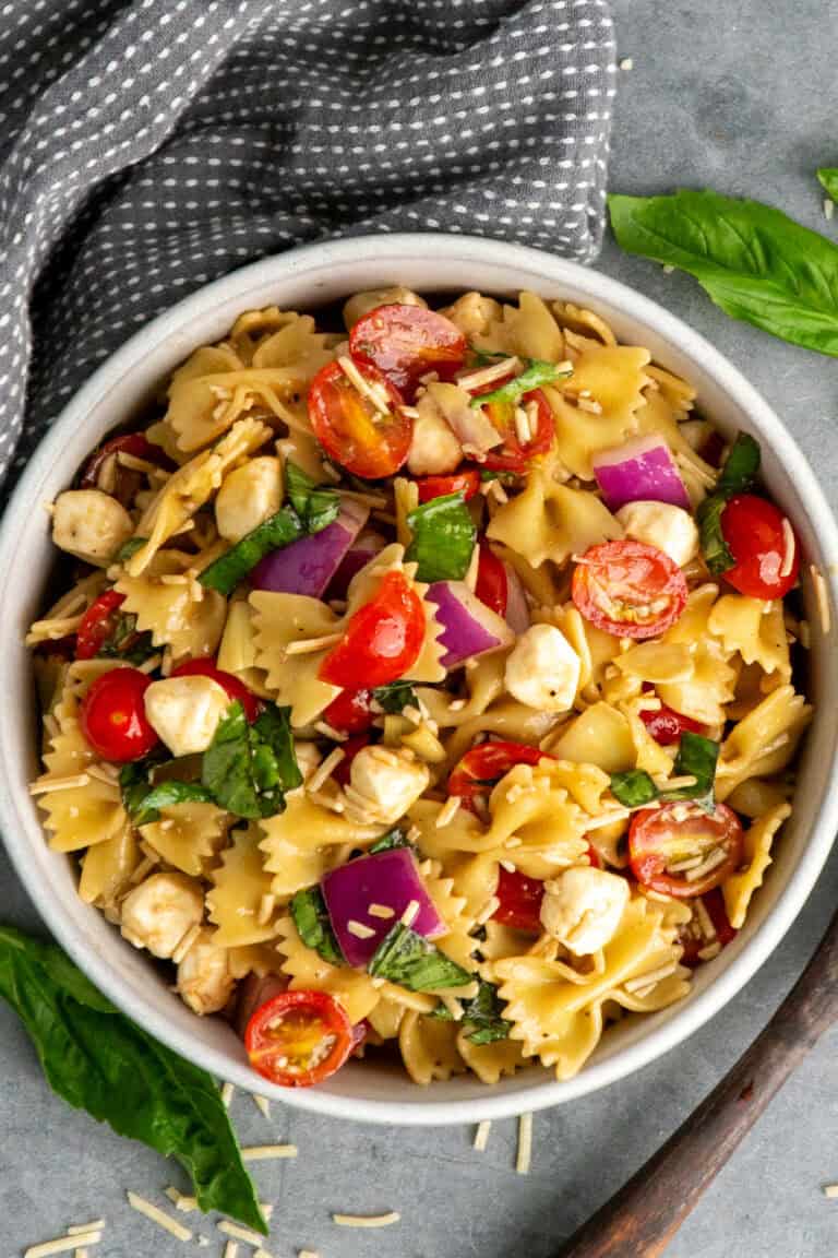 Bruschetta Pasta Salad - The Cooking Duo