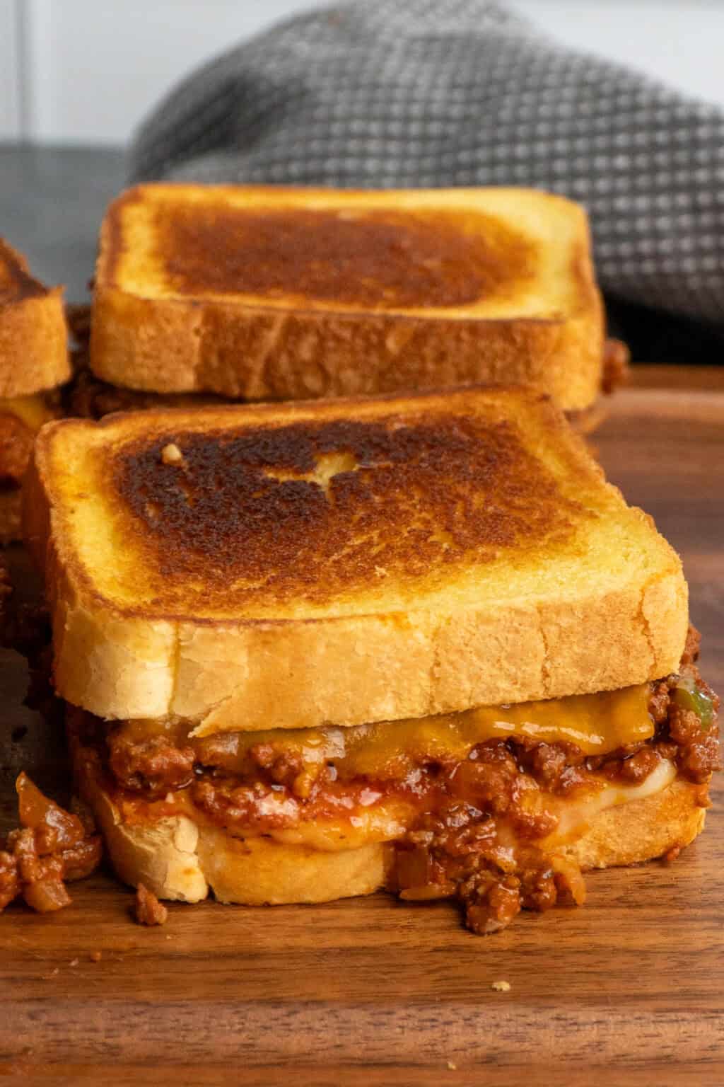 Sloppy Joe Grilled Cheese - The Cooking Duo