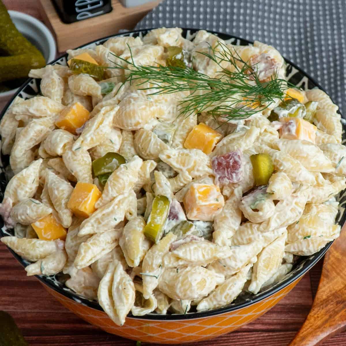 Dill Pickle Pasta Salad
